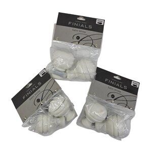 Cambria Classic Finials 5/8" Satin White